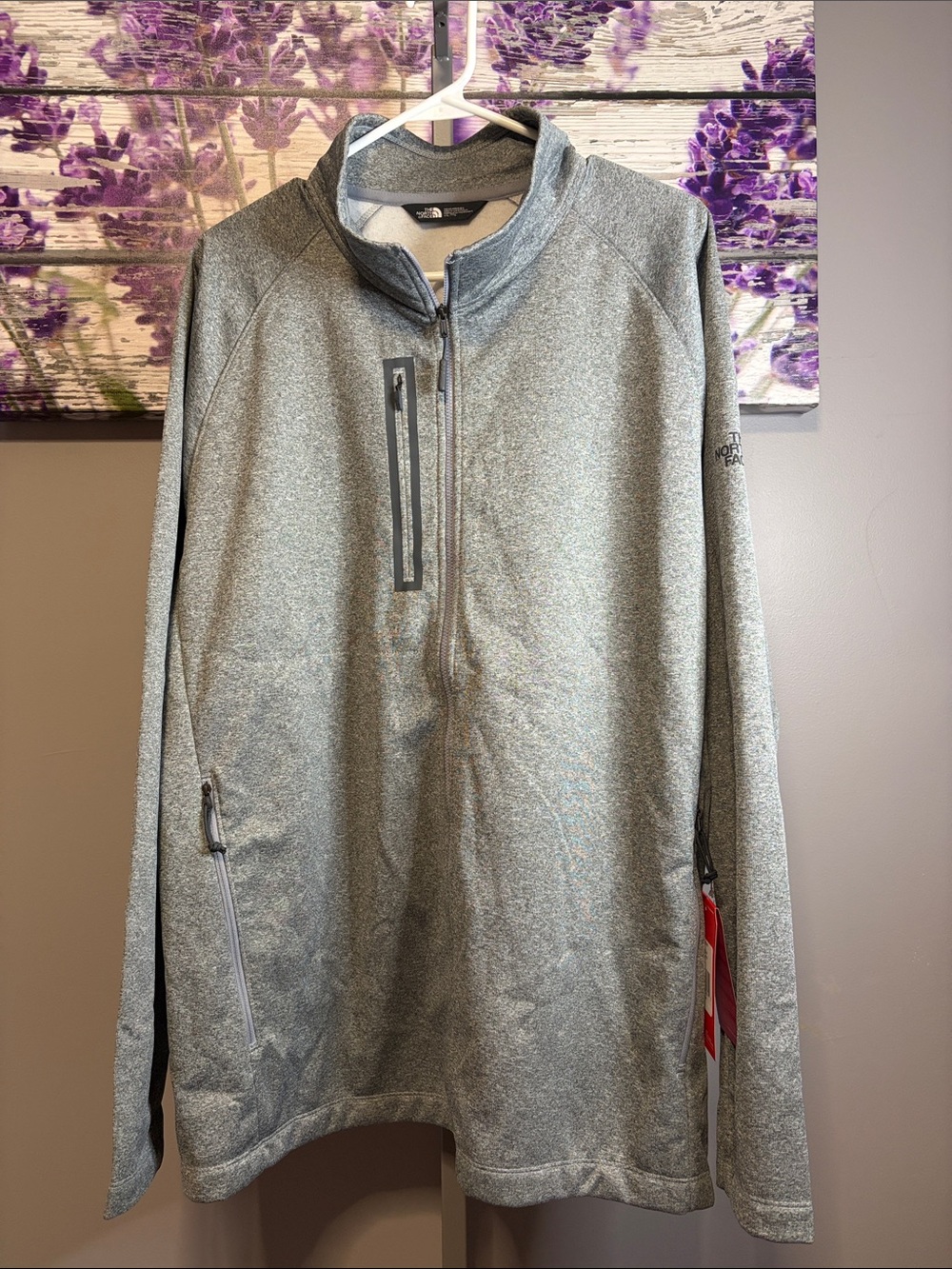 The North Face Canyon Flats Men’s Heather Gray Full Zip-Up Jacket NWT Size XXL